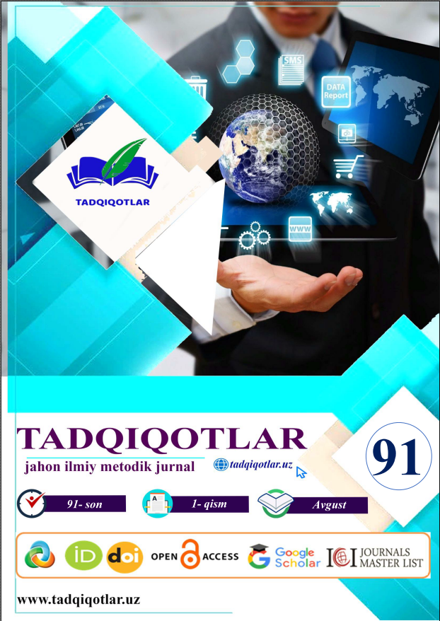 					View Vol. 91 No. 1 (2026): TADQIQOTLAR jahon ilmiy-metodik jurnali | 91-son | 1-qism
				